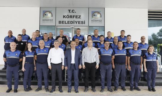 Başkan Söğüt Körfez Zabıtasıyla buluştu Başkan Söğüt Körfez Zabıtasıyla buluştu