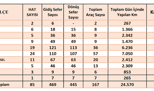 Kırsalda toplu ulaşım hattı 85’e ulaştı