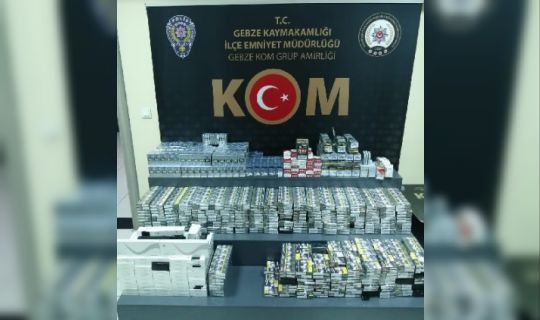 3109 paket gümrük kaçağı sigara ele geçirildi