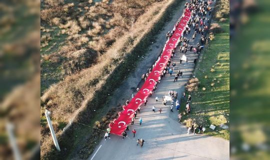 Körfezliler Sarıkamış Şehitleri için yürüdü Körfezliler Sarıkamış Şehitleri için yürüdü