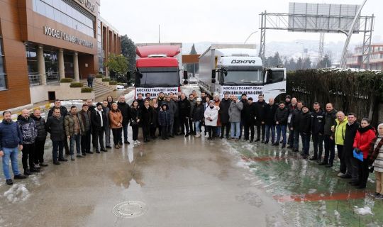 KOTO’nun yardım TIR’ları yola çıktı