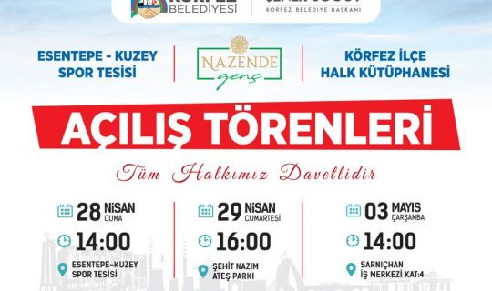 Körfez Belediyesi, peş peşe açılışlara hazırlanıyor