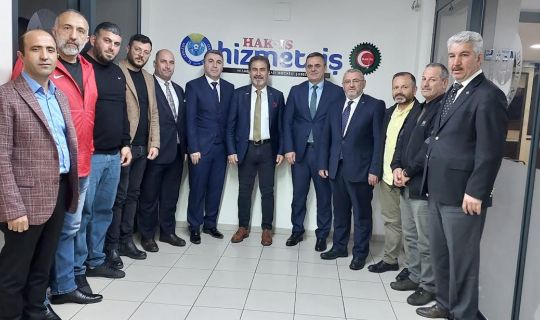 YENİDEN REFAH PARTİSİNDEN, HİZMET-İŞ SENDİKASINA ZİYARET.