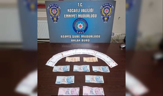 H.V. isimli şahsın işyerinde kumar oynattığı gerekçesiyle adli işlem yapıldı