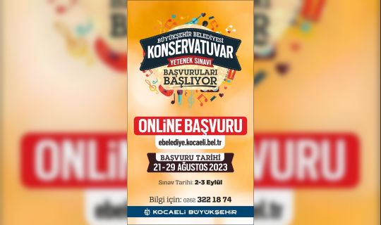 Konservatuvar Yetenek Sınavı başvuruları başlıyor