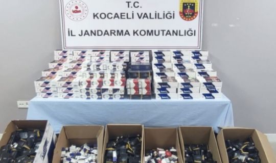 (67,100) adet dolu makaron ve (2,900) adet boş sigara paketi ele geçirildi