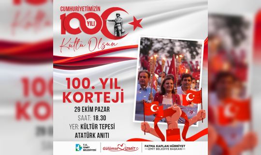 İzmit’te binler 100. Yıl Cumhuriyet Kortejinde buluşuyor!