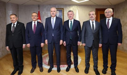 Kurtulmuş’tan, Büyükşehir’e ziyaret