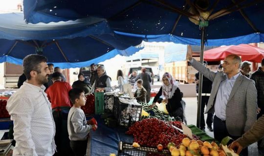 Başkan Söğüt’ten, pazar ziyareti