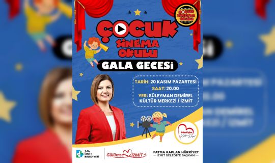 İzmit Belediyesi, Çocuk Sinema Okulu 20 Kasım’da gala yapacak