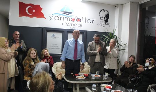 Yarımcalılar Derneğinden, Tayfun Balıkçıya  Çoşkulu Karşılama