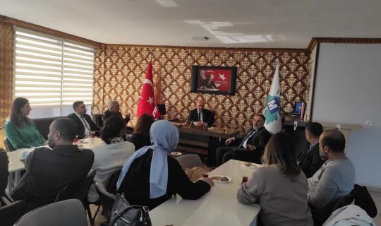 Orhan Bozkurt, meslektaşları ve  esnaf temsilcileri ile buluştu