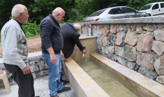 Kocaeli Büyükşehir Belediyesi, çeşme ve sundurma yaptı