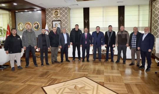 Körfez Belediye Başkanı, Şener Söğüt, Muhtarlarla, Bir Araya Geldi