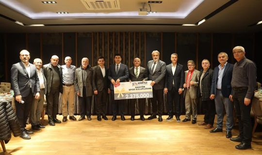 KÖRFEZ'DE SPOR KULÜPLERİNE 2 MİLYON 375 BİN TL’LİK DESTEK