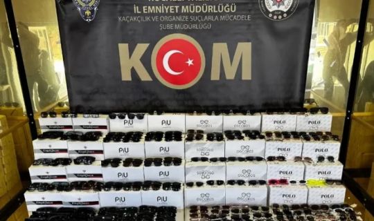 GÜMRÜK KAÇAĞI, 169 BİN680 ADET GÜNEŞ GÖZLÜĞÜ ELE GEÇİRİLDİ