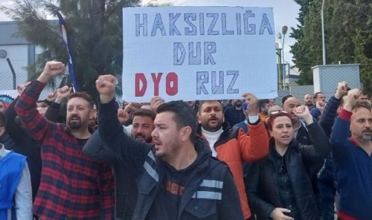 DYO BOYA FABRİKASINDA, 600 İŞÇİ GREVE ÇIKTI