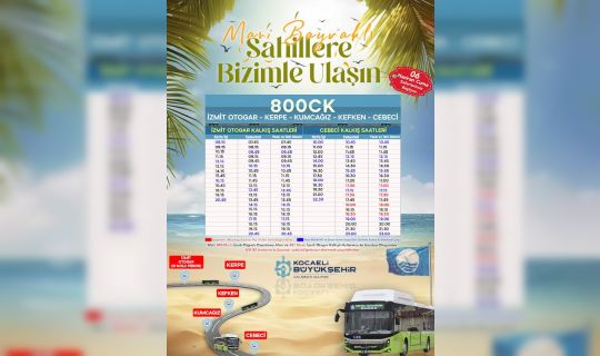 800CK HATTI, SAYESİNDE GÜVENLİ ULAŞIM