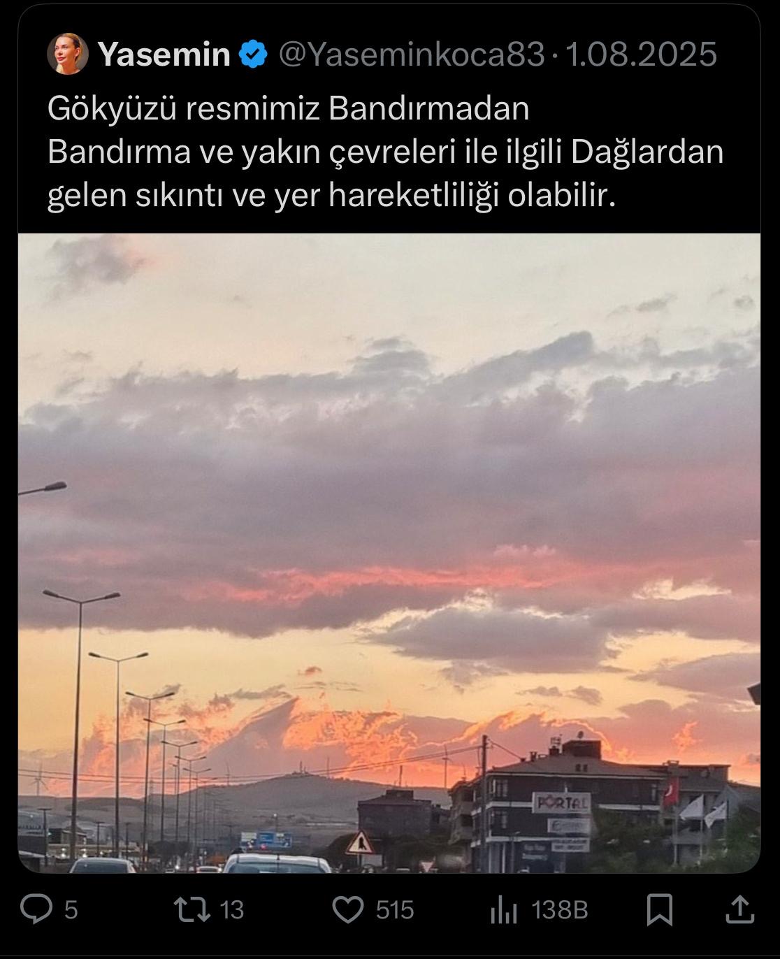 Ünlü astrolog Koca; Depremi bildi
