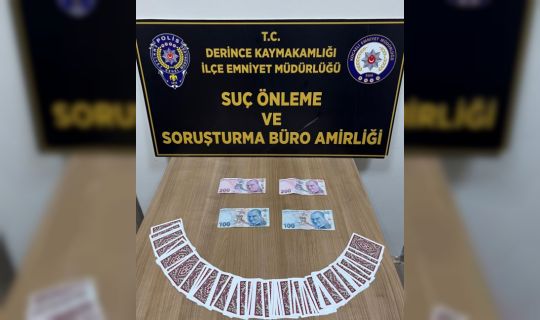 Derince’de Kumar Operasyonu: 6 Şüpheli Hakkında İşlem Başlatıldı