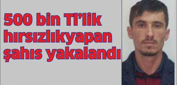 500 bin TL'lik hırsızlık yapan şahıs yakalandı