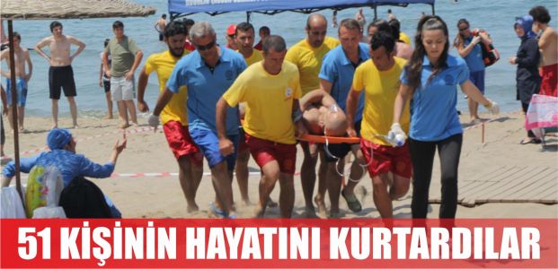 51 kişinin hayatını kurtardılar