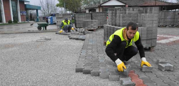 Acısu Yan Yolda Parke Çalışması Start Aldı Acısu Yan Yolda Parke Çalışması Start Aldı