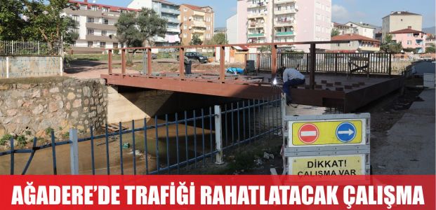  Ağadere’de trafiği rahatlatacak çalışma