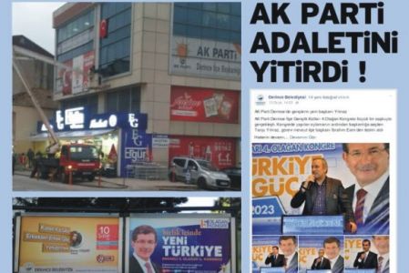 AK PARTİ ADALETİNİ YİTİRDİ