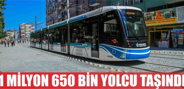 Akçaray’la 3 ayda 1 milyon 650 bin yolcu taşındı