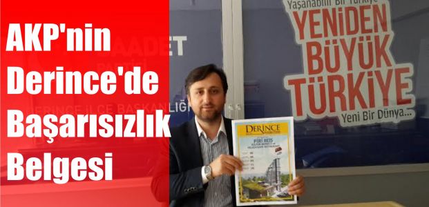  AKP’nin Derince’de Başarısızlık Belgesi