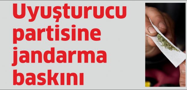 Arabada uyuşturucu partisine jandarma baskını