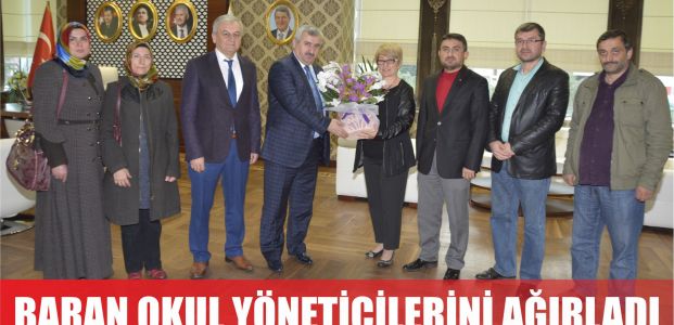 Baran okul yöneticilerini ağırladı