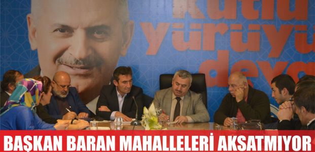 Baran'dan mahalle ziyaretleri