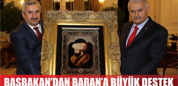 Başbakan'dan Baran'a büyük destek