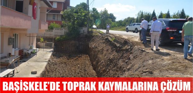 Başiskele'de toprak kaymalarına çözüm