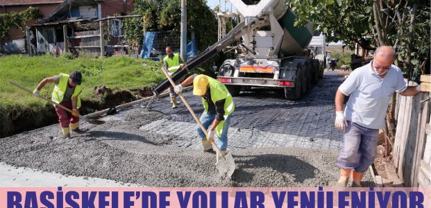 Başiskele'de yollar yenileniyor