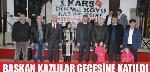  Başkan, Dikmeliler’in kaz gecesine katıldı