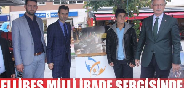 Başkan Ellibeş milli irade sergisinde