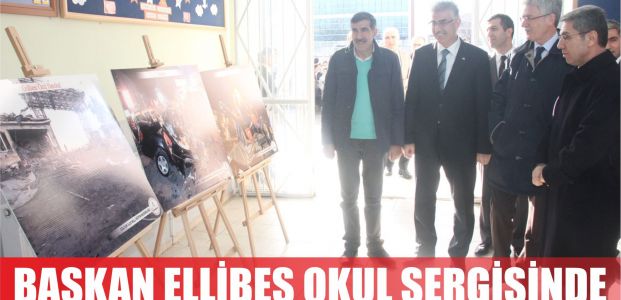 Başkan Ellibeş okul sergisinde