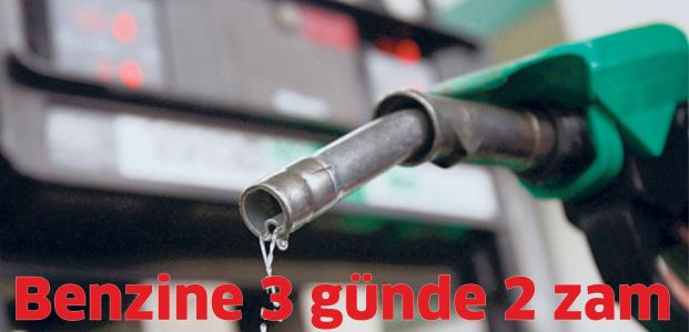 Benzine 3 günde 2 zam, 1 indirim