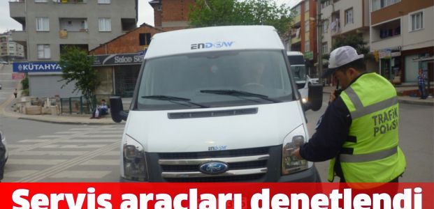 Büyükşehir, servis araçlarını denetledi