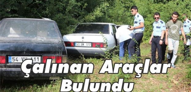  Çalınan Araçlar Bulundu