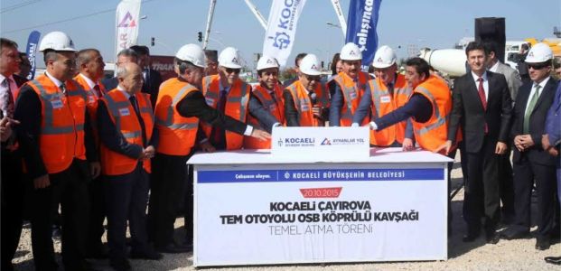 Çayırova OSB Köprülü Kavşağı temekli atıldı