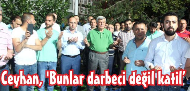  Ceyhan, ‘Bunlar darbeci değil katil’