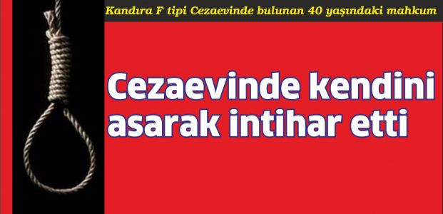 Ceza evinde kendini astı