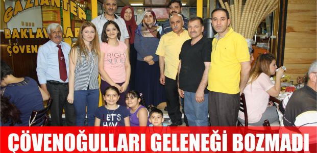 Çövenoğulları iftar geleneğini bozmadı