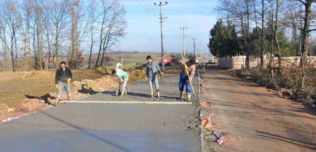 Dayanıklı ve uzun ömürlü beton köy yolları