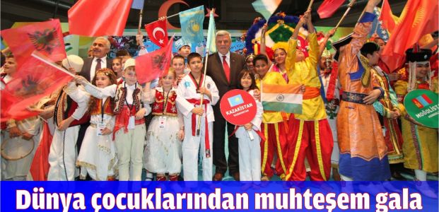 Dünya çocuklarından dünya barışı için muhteşem gala