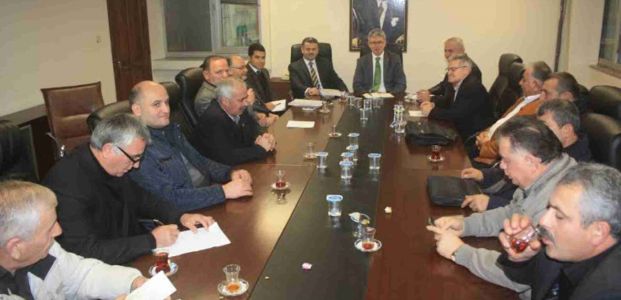 Gölcük Belediye Başkanı Mehmet Ellibeş  Köy Muhtarlarıyla Aralık ayı toplantısını gerçekleştirdi